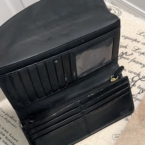 Coach Black Leather Long Wallet.  Pre-Loved. - Picture 4 of 16